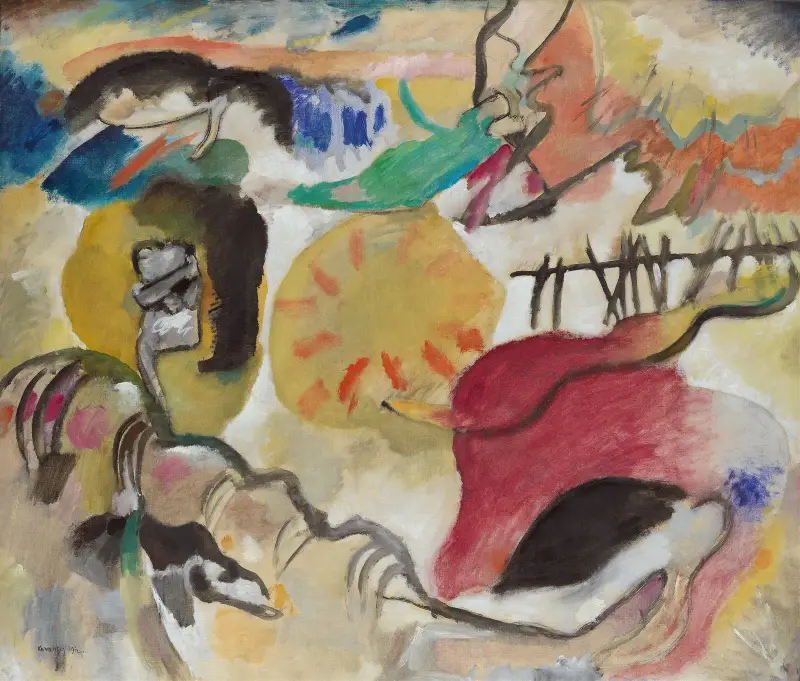 Improvizacja 27 (Ogród miłości II), Wassily Kandinsky