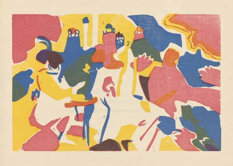 Klänge, plansch 19 av Wassily Kandinsky