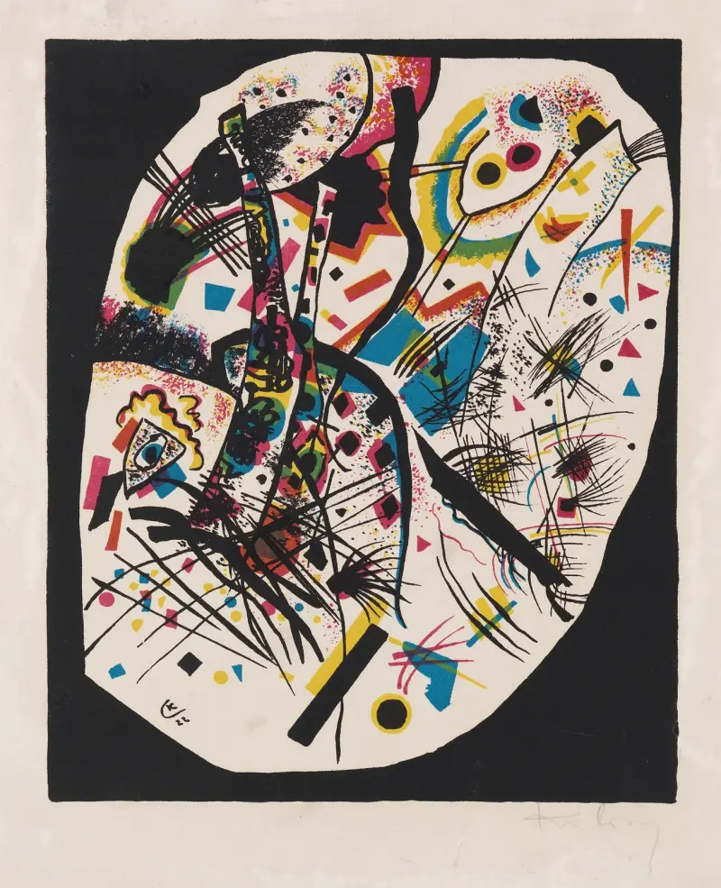 Kleine Welten III, 1922 – nr 2 av Wassily Kandinsky