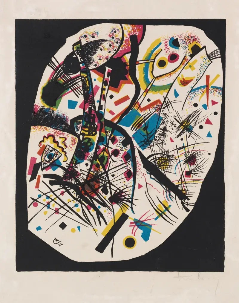 Små världar III, 1922 – nr 1 av Wassily Kandinsky