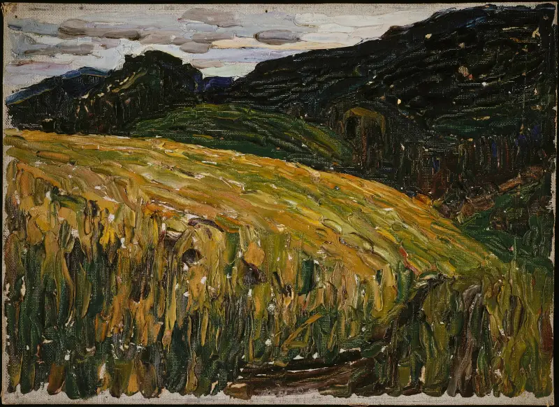 Kochel, Bergwiese von Wassily Kandinsky