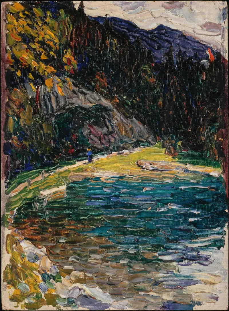 Kochel, gamla Kesselbergstrasse av Wassily Kandinsky