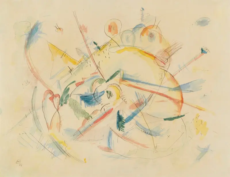 Bez názvu, 1915 – Nr. 1, Wassily Kandinsky