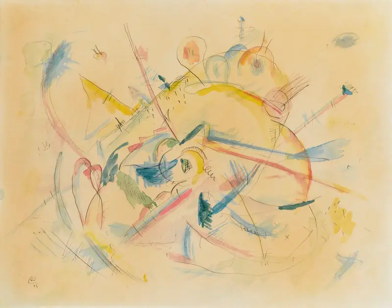 Ohne Titel (Untitled), 1915 – nr 2 av Wassily Kandinsky