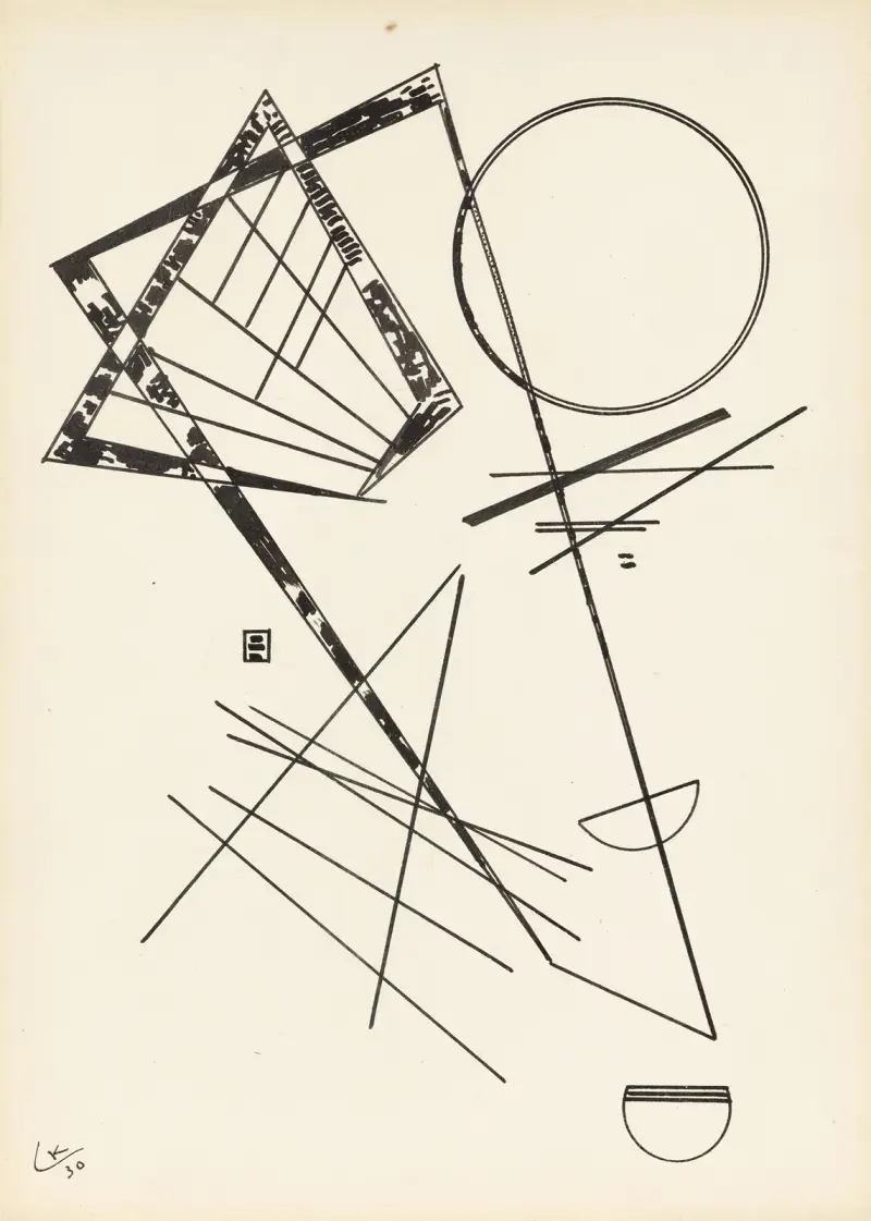 Utan titel, 1930 – nr 1 av Wassily Kandinsky
