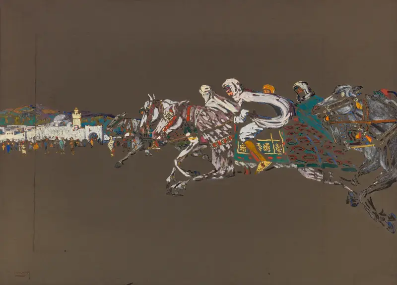 Reiter (Arabische Reiter) av Wassily Kandinsky