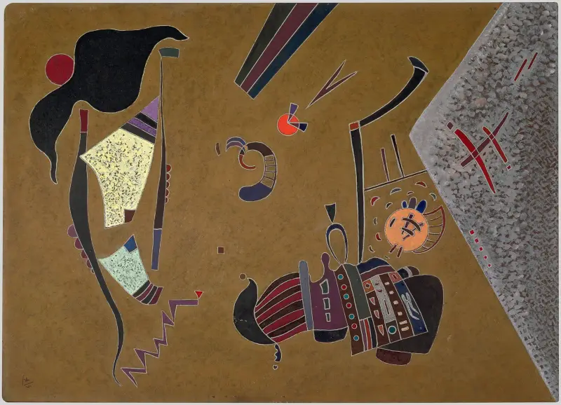 The Little Red Circle av Wassily Kandinsky