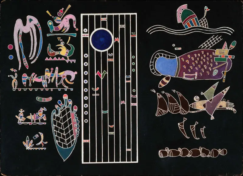 Unvollendetes Gemälde, 1944 – Nr. 2 von Wassily Kandinsky
