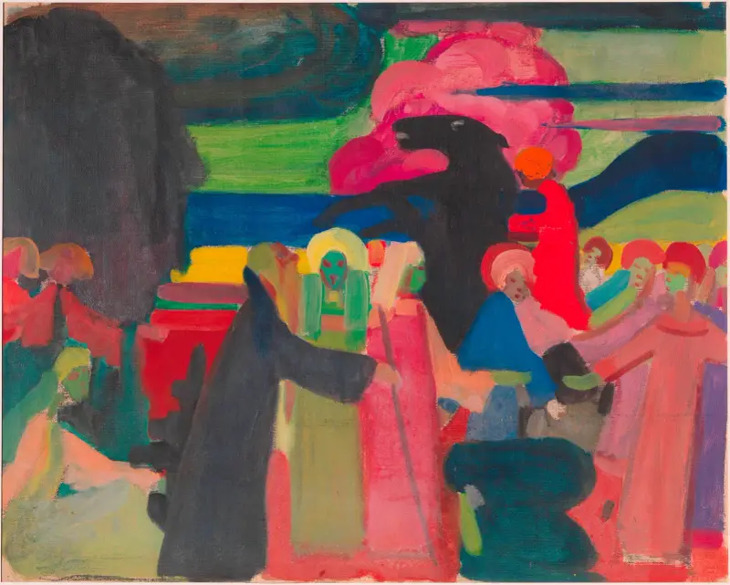 Untitled (Study for Improvisation I), 1908 av Wassily Kandinsky