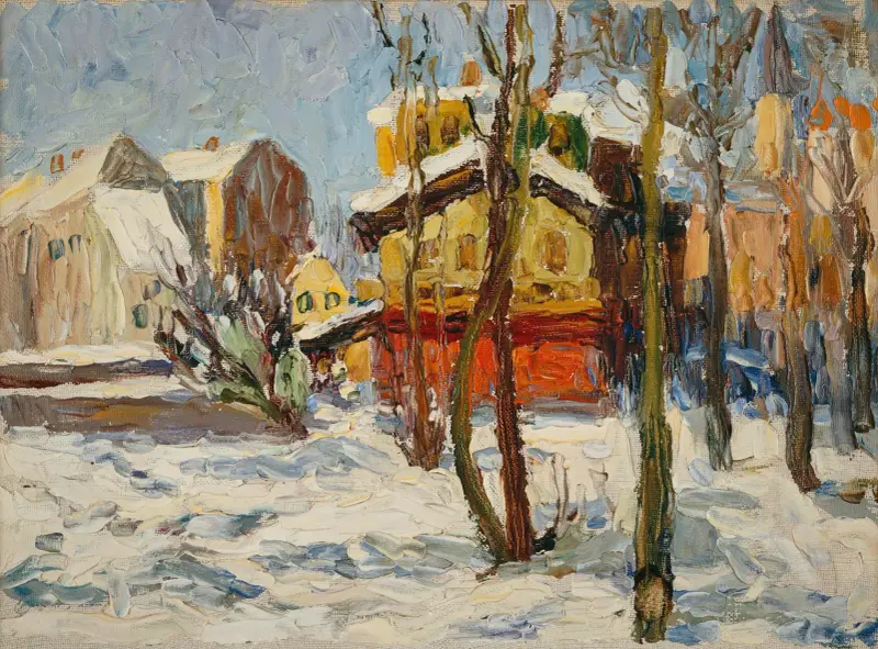 Zima w Schwabing, Wassily Kandinsky