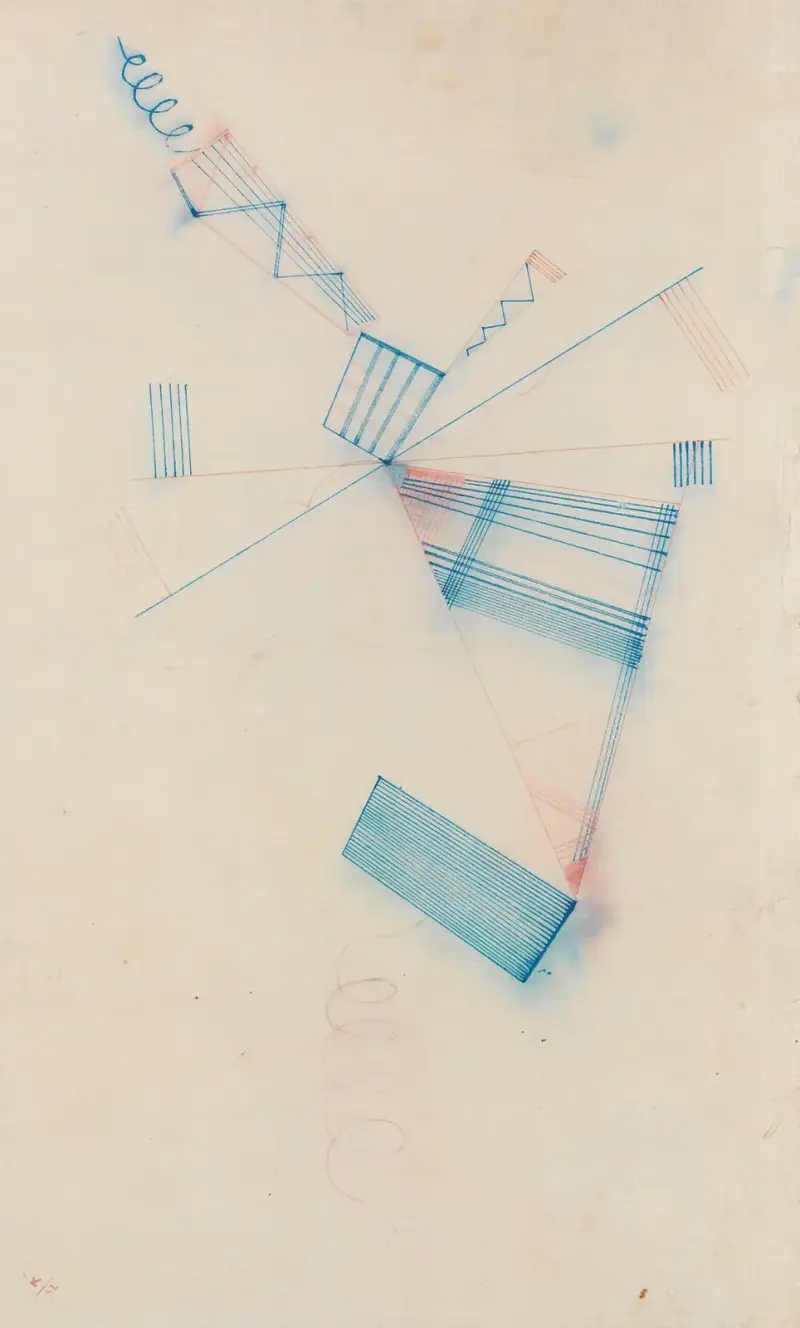 Zwei Spiralen von Wassily Kandinsky