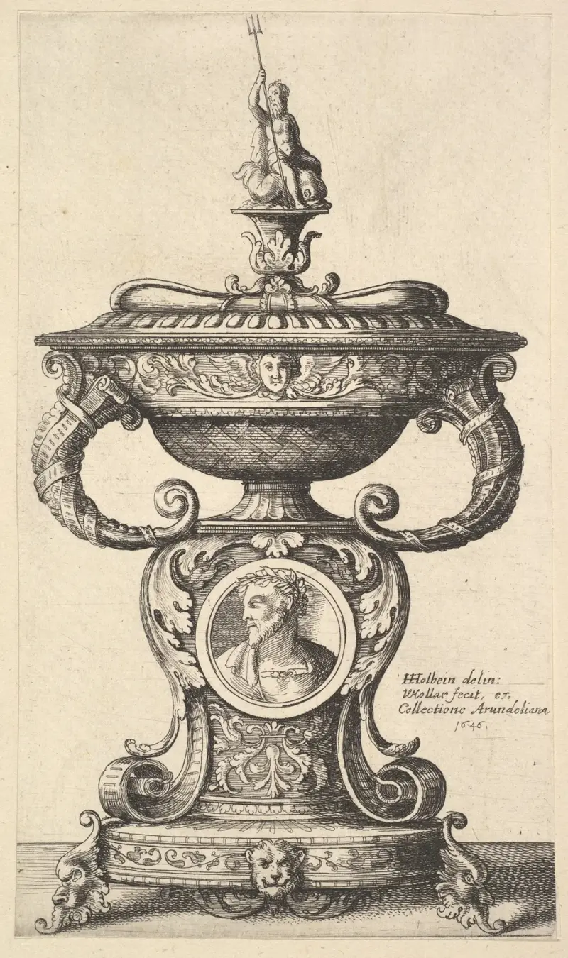 Two handled cup av Wenceslaus Hollar