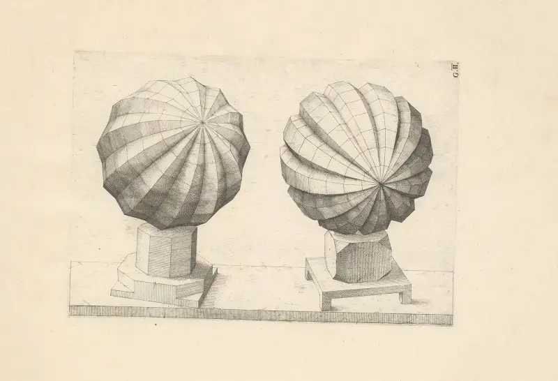 Perspectiva Corporum Regularium (Perspective of regular solids) Pl.32 av Wenzel Jamnitzer