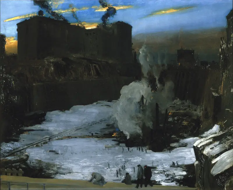 Die Ausgrabung des Bahnhofs Pennsylvania Station von George Wesley Bellows
