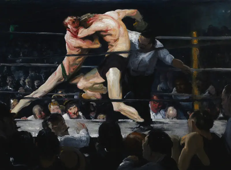 Býk v Sharkeyově, George Wesley Bellows