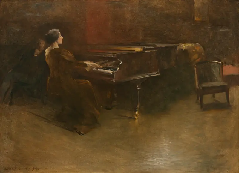 Le Piano av John White Alexander