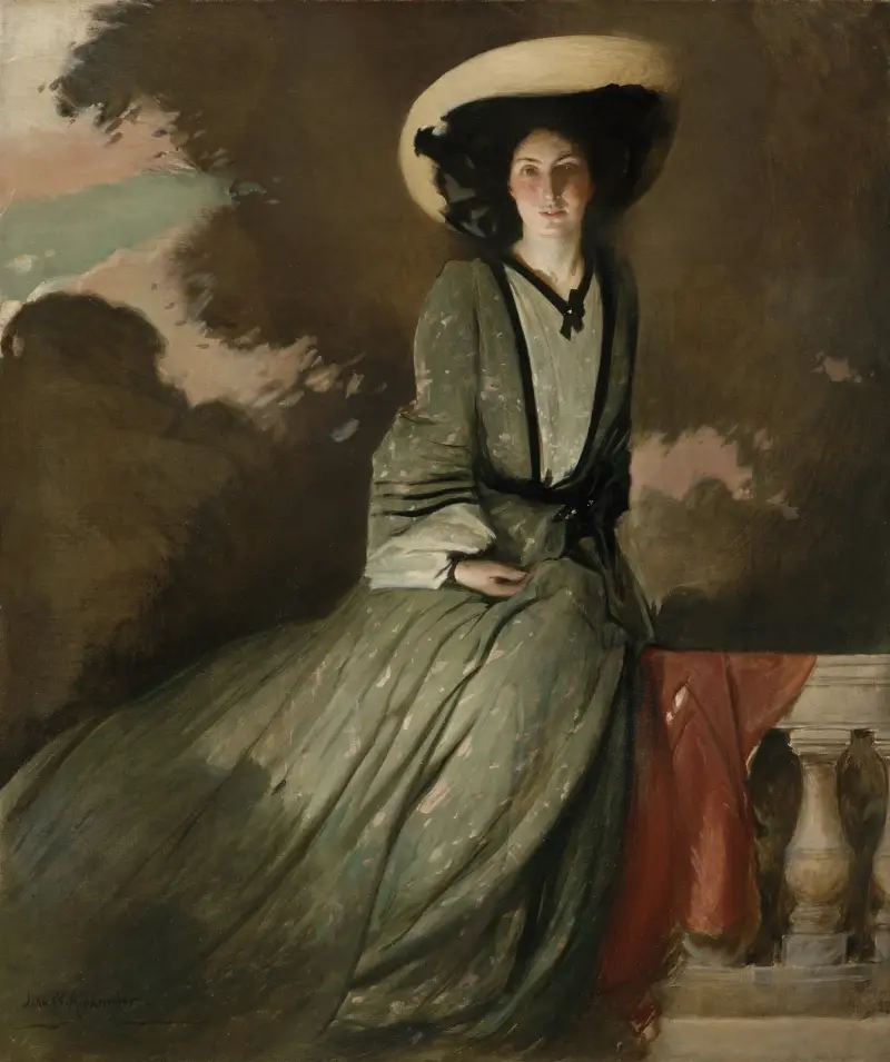 Porträtt av Mrs. John White Alexander av John White Alexander