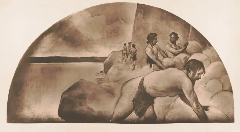 Der Steinhügel von John White Alexander