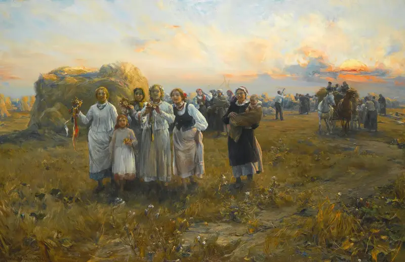 Skördefest av Alfred von Wierusz-Kowalski