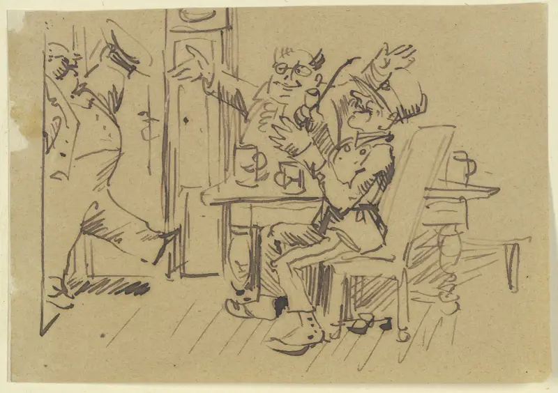 Pan Knopp wita się w gospodzie, Wilhelm Busch