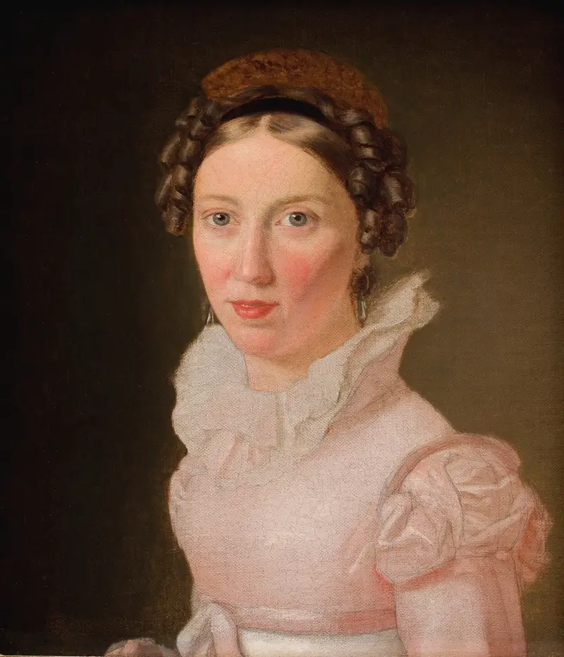Suzanne Juel. Konstnärens svägerska, senare hans tredje hustru av Christoffer Wilhelm Eckersberg