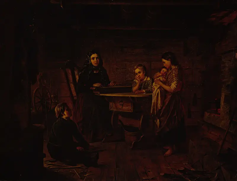 Kreeta Haapasalo spelar kantele av Robert Wilhelm Ekman