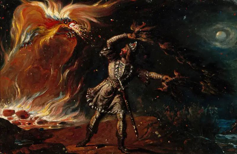 Lemminkäinen och den brinnande örnen av Robert Wilhelm Ekman
