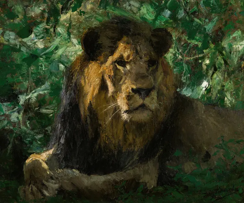 Lew odpoczywający, Wilhelm Kuhnert