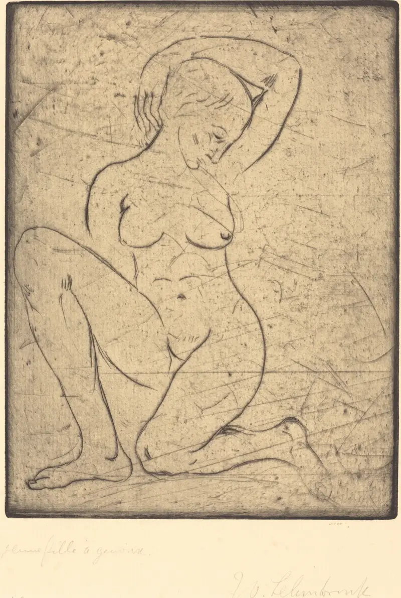 Kniende, klein von Wilhelm Lehmbruck