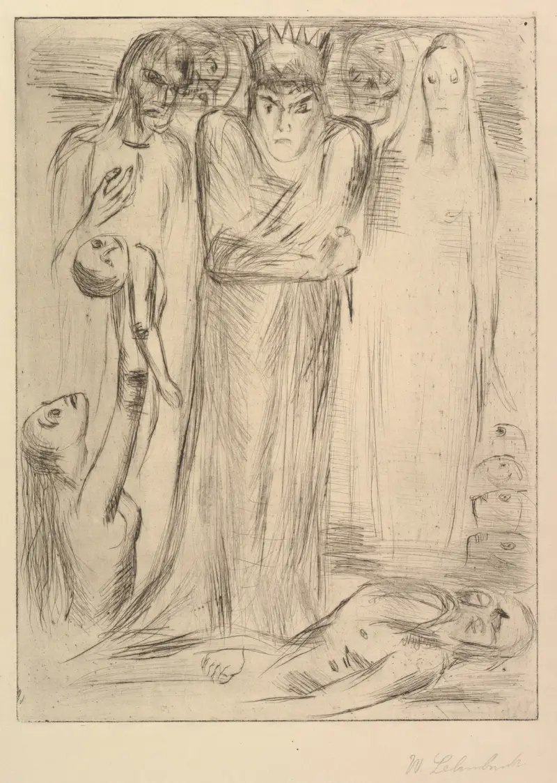 Macbeth III av Wilhelm Lehmbruck