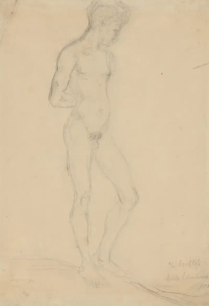 Male Nude Model av Wilhelm Lehmbruck