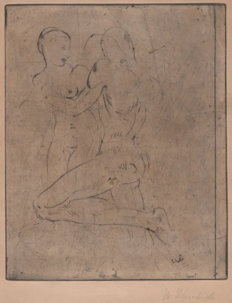 Raub II (Weib halb), 1911 – Nr. 1 von Wilhelm Lehmbruck