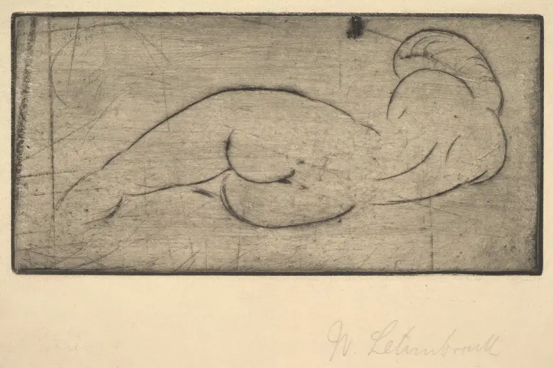 Ruhende vom Rücken von Wilhelm Lehmbruck