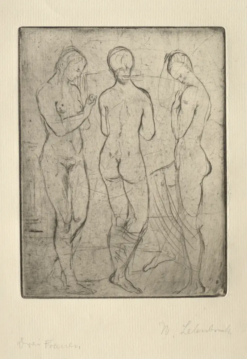 Three Women av Wilhelm Lehmbruck