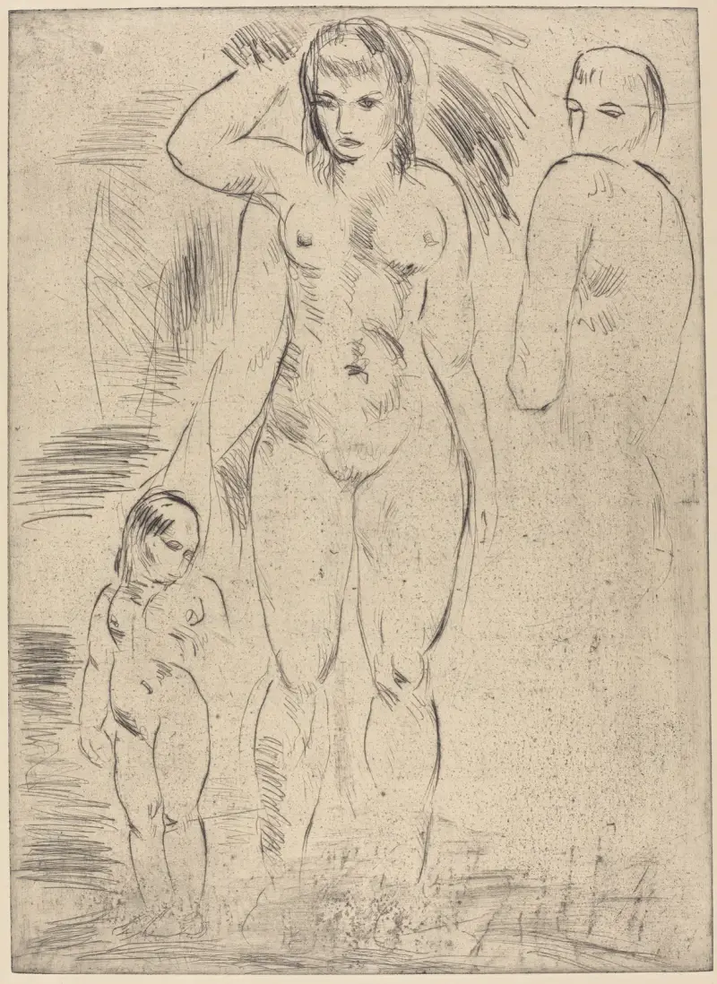 Weib und Kind von Wilhelm Lehmbruck