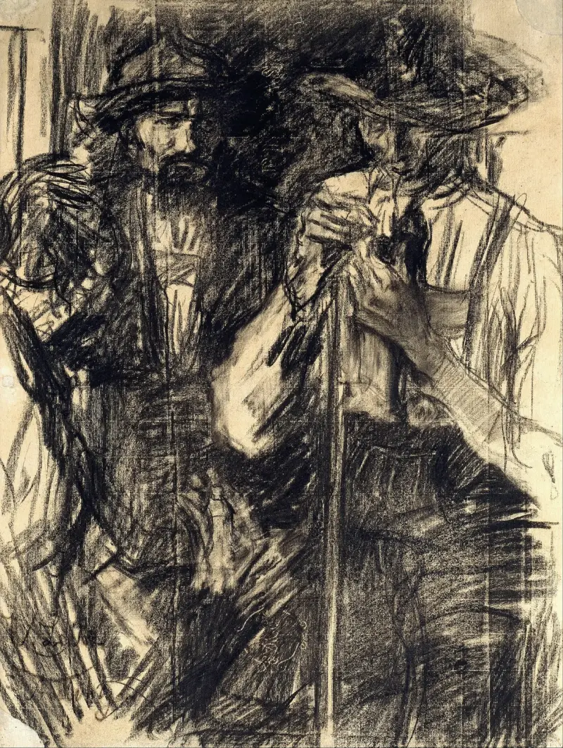 Die Jäger von Wilhelm Leibl