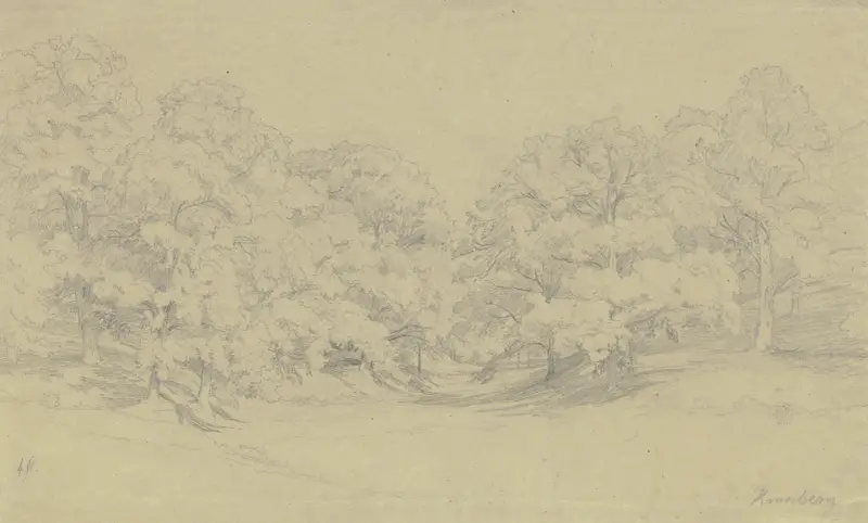 Kastanjeskog vid Kronberg av Johann Wilhelm Schirmer