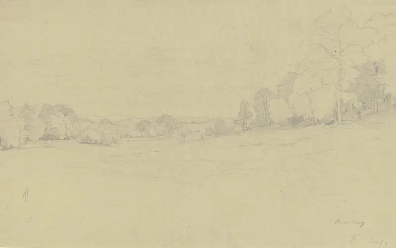 Meadow ground near Kronberg av Johann Wilhelm Schirmer