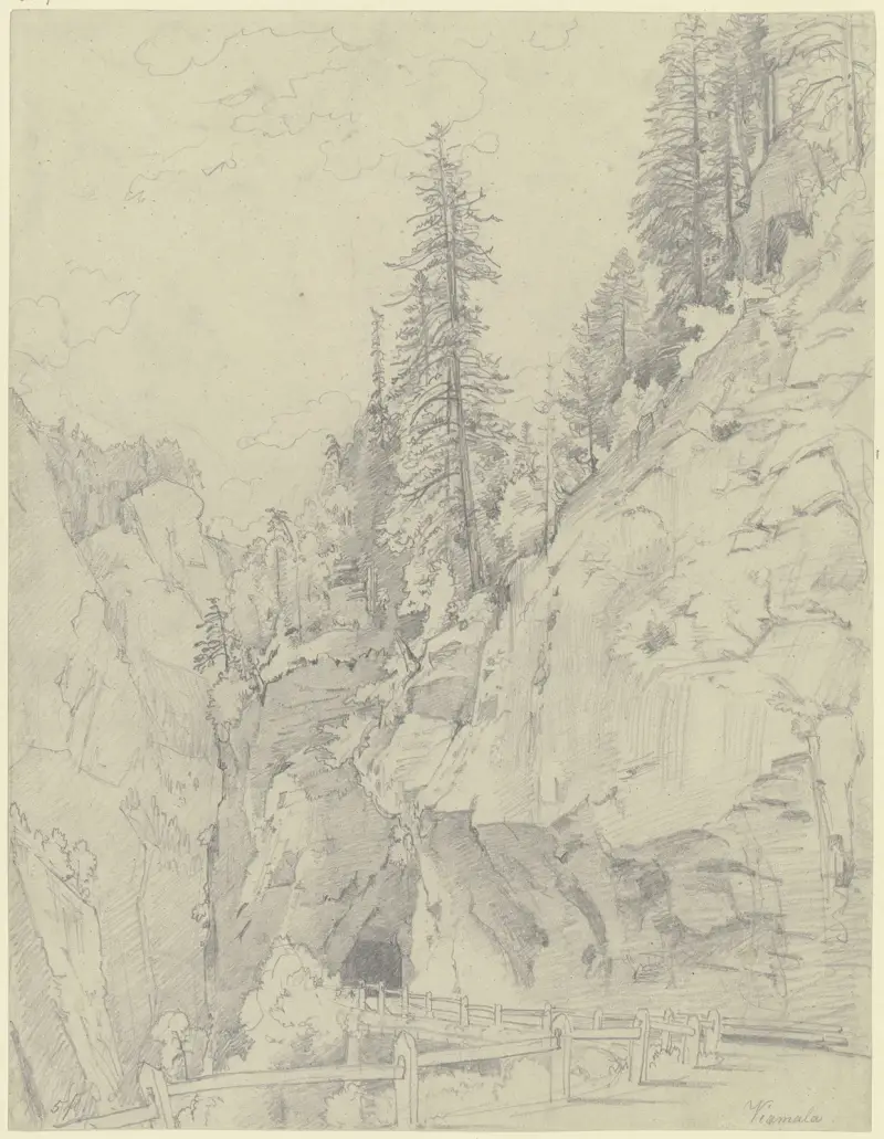 The Via Mala av Johann Wilhelm Schirmer