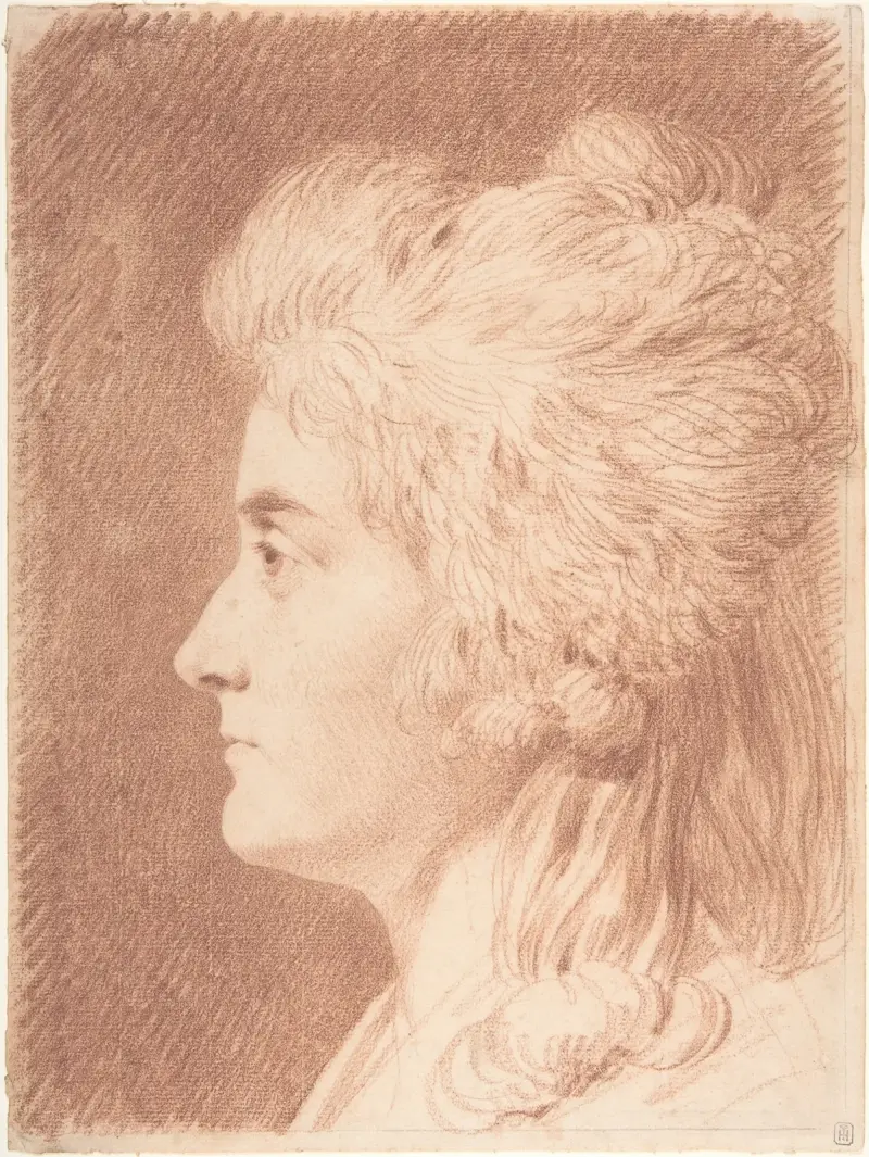 Profilporträtt av fröken Wieling av Johann Heinrich Wilhelm Tischbein