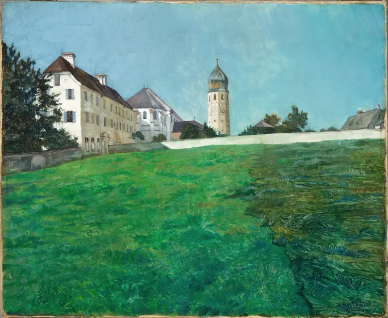 Vy över Frauenchiemsee av Wilhelm Trübner