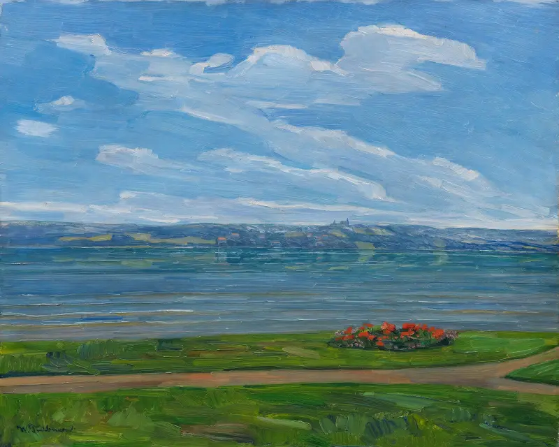 Aussichtsplatz am Starnberger See, 1911 – nr 2 av Wilhelm Trübner