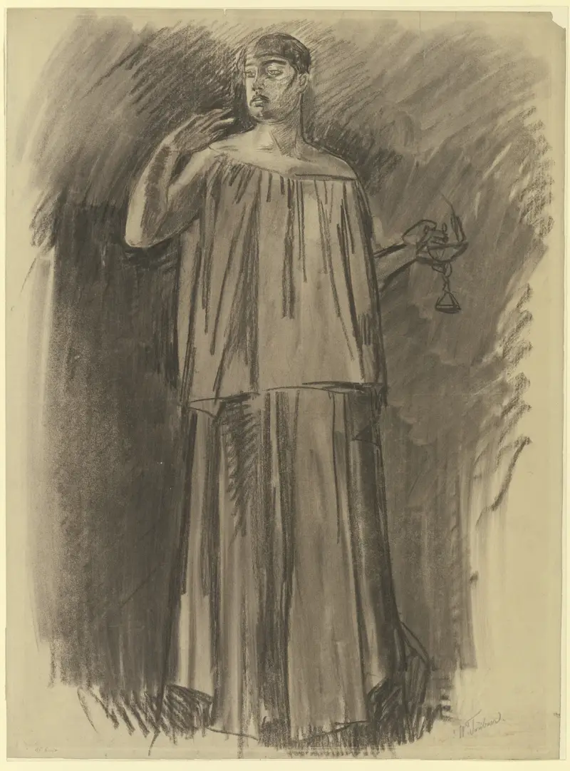 Die schlafwandelnde Lady Macbeth von Wilhelm Trübner