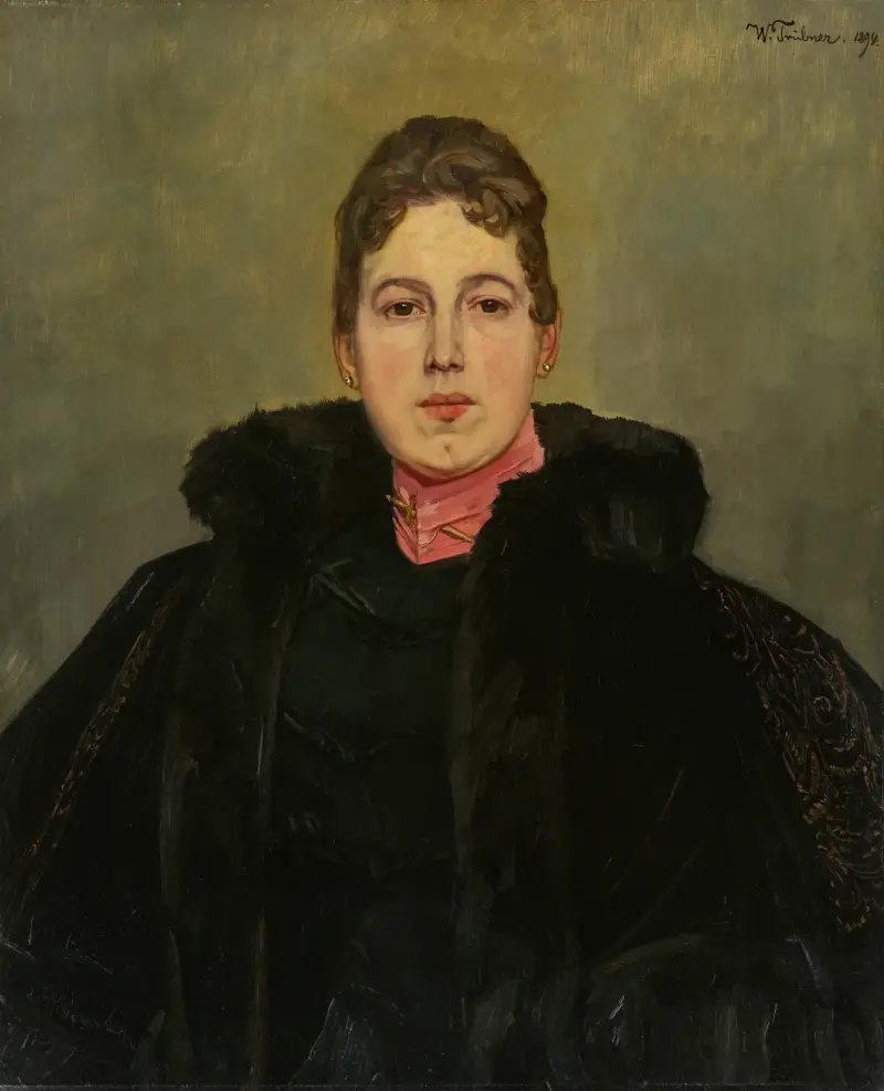 Porträtt av en okänd dam av Wilhelm Trübner
