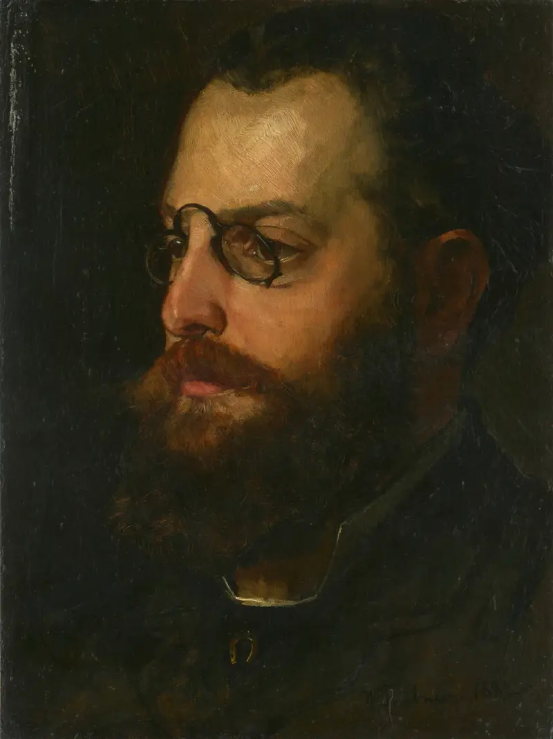 Porträtt av poeten Felix Philippi av Wilhelm Trübner