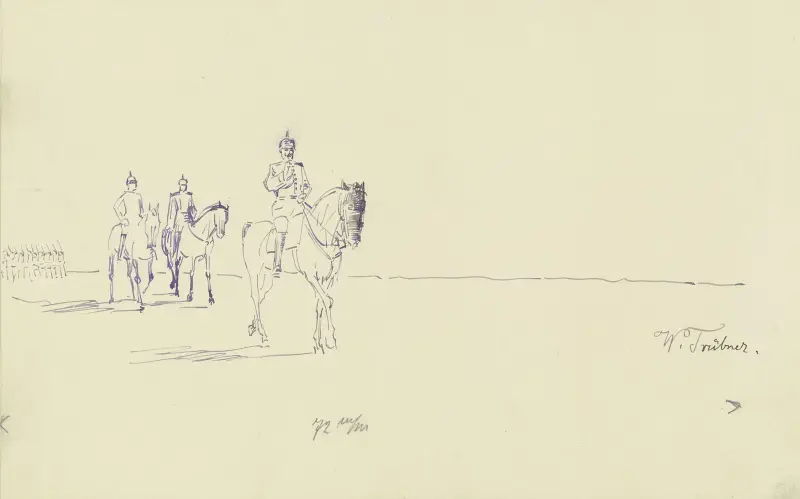 Powrót z parady, Wilhelm Trübner