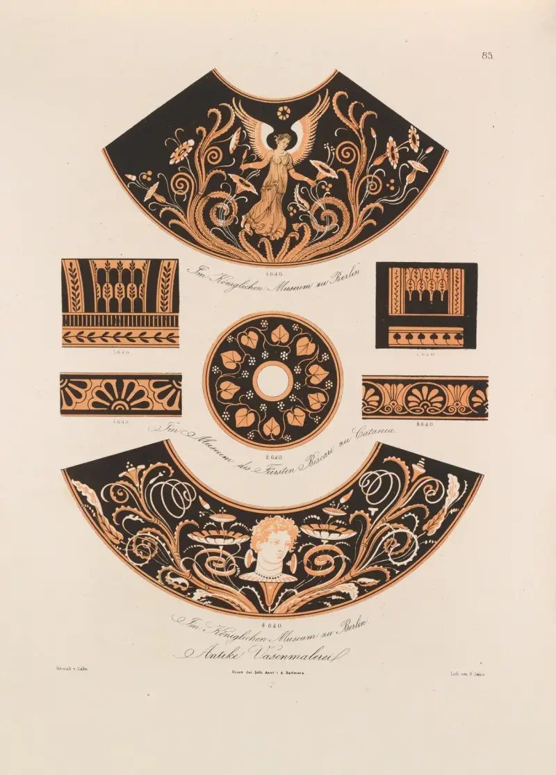 Ornament ur alla klassiska konstperioder, plansch 85 av Wilhelm Zahn