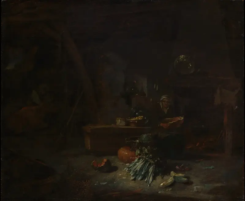 Köksinteriör av Willem Kalf