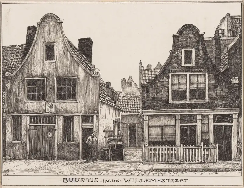 Gata i Willemstraat i Amsterdam av Willem Wenckebach