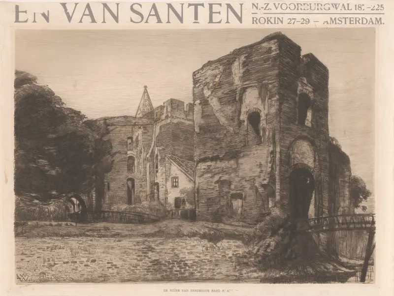 Die Ruine von Brederode von Willem Wenckebach